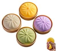 Giant Dumpling Squishy, Mega Rainbow Dumplings, Giant Squishy Dumpling, Large Stress Relief Sensory Ball for Adults & Kids, Soft Squeeze Decompression Dough Fidget Toy