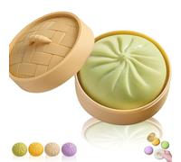 Giant Dumpling Squishy, Quick Rebound & Not Easy to Break, Extra Large Soft Slow-Rising Squishy Dumplings for Anxiety Relief, Soft Squeeze Decompression Dough (Green)