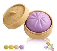 Giant Dumpling Squishy, Quick Rebound & Not Easy to Break, Extra Large Soft Slow-Rising Squishy Dumplings for Anxiety Relief, Soft Squeeze Decompression Dough (Purple)