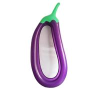 Giant Eggplant Pool Float - Inflatable Eggplant Shape Raft, Funny Summer Water Lounge Float, Durable PVC Swimming Pool Toy | Flotadores de gran tamaño para la playa, lago, fiesta, diversión de
