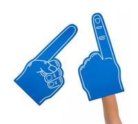 Giant Foam Finger - Pointy Palm Printed Giant Foam Hand | 18 Inch Sports Fan Foam Hand | Cheerleading Props for School Events, Stadium Games, Sports Parties, Rallies or Team Spirit Celebrations