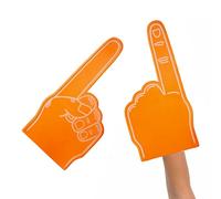 Giant Foam Finger - Pointy Palm Printed Giant Foam Hand | 18 Inch Sports Fan Foam Hand | Cheerleading Props for School Events, Stadium Games, Sports Parties, Rallies or Team Spirit Celebrations