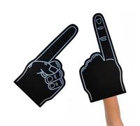 Giant Foam Finger - Pointy Palm Printed Giant Foam Hand | 18 Inch Sports Fan Foam Hand | Cheerleading Props for School Events, Stadium Games, Sports Parties, Rallies or Team Spirit Celebrations