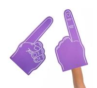 Giant Foam Finger - Pointy Palm Printed Giant Foam Hand | 18 Inch Sports Fan Foam Hand | Cheerleading Props for School Events, Stadium Games, Sports Parties, Rallies or Team Spirit Celebrations