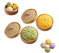 Giant Glitter Dumpling, Mega Rainbow Dumplings, Anxiety Relief Fidget Toy, Soft Squeeze Decompression Dough, Large Stress Relief Sensory Ball (Green + Yellow)