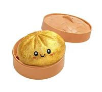 Giant Glitter Dumpling Sensory Toy | Squeeze Dumpling Toy, Fun Soft Squeeze Glitter Stress Ball Sensory Fidget Toys, For Relaxation Boys Girls Children Adults Students Home Offices Classroom