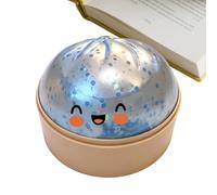 Giant Glitter Dumpling Soft, 8,5x6 Cm Bolitas Dumplings Arcoiris Juguetes Sensoriales, Large Rainbow Dumplings Fidget Toy with Steamer Box Dumpling con Purpurina, para Trabajo