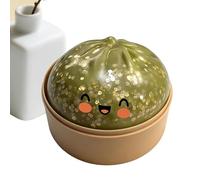 Giant Glitter Dumpling Soft, 8,5x6 Cm Bolitas Dumplings Arcoiris Juguetes Sensoriales, Large Rainbow Dumplings Fidget Toy with Steamer Box Dumpling con Purpurina, para Trabajo