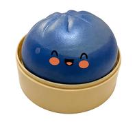 Giant Glitter Dumpling Squishy, Large Rainbow Dumplings Fidget Toy with Steamer Box, Soft Squeeze Decompressions Dough, Bao Bun Sensory Stress Ball for Kids & Adults