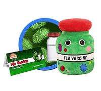 GIANT MICROBES Peluche de vacuna contra la gripe - Aprende sobre salud e inmunología, regalo educativo para estudiantes, médicos, enfermeras, científicos, farmacéuticos y cualquier persona con un
