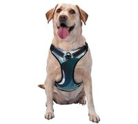 Giant Monsters in The Waves - Arnés para perros pequeños, medianos y grandes, correas reflectantes, ajuste ajustable con hebillas de liberación rápida