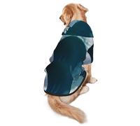 Giant Monsters in The Waves - Sudadera con capucha para perros medianos y grandes, ropa de poliéster suave para mascotas, adecuada para todas las estaciones