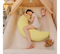 Giant Moon Sleep Spoon C-Shaped Pillow for Side Sleepers Maternity，Light