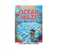 Giant Ocean Maze Book for Kids Ages 4-8: Big Fun Ocean Mazes for Kids