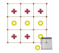 Giant Outdoor Board Game for Kids and Families, Large Indoor Educational Activity Set for Hand-Eye Coordination, Backyard Birthday Carnival Party or Camping Fun