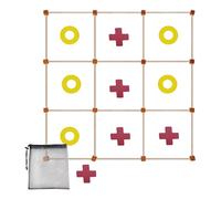 Giant Outdoor Games Adults - Madera 90 x 90 cm 660 g, Lawn Field Day Party Game Hand Eye Coordination | Large Garden Game Educational Toy, Pink Yellow Backyard Set | For Camping Birthday Family Party