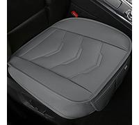 GIANT PANDA Juego de 2 fundas de asiento delantero, relleno de acolchado, carbón de bambú transpirable, de piel sintética PU para SUV, coche, 54,5 x 53,2 cm (gris, universal)