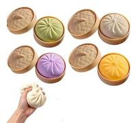 Giant Rainbow Dumpling Squishy - Stress Relief Sensory Toy for Adults & Kids, Soft Anxiety Fidget (MAX)