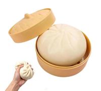 Giant Rainbow Dumpling Squishy - Stress Relief Sensory Toy for Adults & Kids, Soft Anxiety Fidget (White)