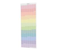 Giant Room Decor, Vertical Twelve Month Tracker, 36x12 Inch Poster with Grid View, Premium Cardstock Event Planner, Design with Bold Text, Scheduling Tool for Offices and Dorms