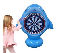 Giant Shark Target, Inflatable Dart Board, 51.18 Inches Toy with Floating Base, Durable PVC Water Game, Animal Shape with Scoring Zones, Toss Toy for Families and Parties