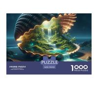 Giant Snail Shell with Waterfall and Beach Village Material De Papel Resistente Buen Rompecabezas, Apto para Relax En Casa Y Hobbies Personales 70x50cm/1000pcs