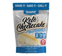 Giant Sports International Keto Cheesecake Shake Mix - Deliciosa mezcla de polvo de dieta baja en carbohidratos cetogénica sin gluten - Reemplazo de comidas - Mezcla, batido y hornear - Estilo Nueva