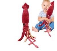 Giant Squid Plush - Cute Squid Toy, Cuddly Doll Stuffed Marine, Soft | Sea Animal Marine Animal Themed Home Decoration Squid Toy 65cm Party Accessories, Kids, Adults, Birthday, Holiday, Children's
