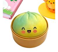 Giant Steamed Bun Squeeze Toy - Soft Foam | 12cm Stress Relief Figure with Slow Rise Feature, PU Foam Fidget Prop with Elastic Feel, Desk Calming Gadget for Office Study Travel Use