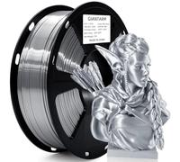 GIANTARM Filamento PLA Seda plata 1.75mm,Precisión Dimensional +/- 0.03mm，Impresora 3D PLA Filamento Plateado 1 kg Carrete