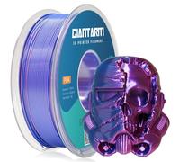 GIANTARM Filamento PLA sedoso bicolor 1,75mm (±0,02mm) 1kg, para impresora 3D, 1 rollo envasado al vacío, brillante efecto de cambio de color, PLA sedoso bicolor, Rojo+Azul