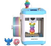 GIANTARM Impresora 3D Geeetech M1, Mini impresora 3D niveladora automática para principiantes, extrusora de accionamiento directo,velocidad de impresión 250 mm/s,tamaño de impresión 100 x 110 x 100 mm