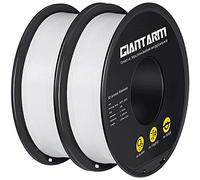 GIANTARM Impresora 3D PLA Filamento 1,75 mm,Filamento PLA 1kg Spool 2PCS,Blanco
