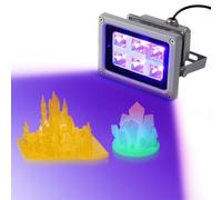 GIANTARM Lámpara de resina UV para impresora 3D, soporte giratorio de 360°, luz de curado de resina UV para impresión 3D SLA/DLP/LCD, solidifica fotosensible 405 nm 6 W con efecto de salida de 60 W
