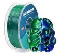 GIANTARM PLA Filamento de Seda de Doble Color para Impresión 3D Filamento de 1.75 mm Tamaño de Tamaño +/- 0.02 mm 1 kg, 1 Rollo Package al vacío, PLA seda bicolor, azul + verde