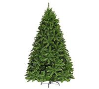 GIANTEX Árbol de Navidad Artificial 150/180/225 cm, Árbol Decorativo de PVC con 600/1250/1968 Ramas y Base de Metal, Decoración Festival para Hogar, Oficina, Tienda, Verde (225 cm)