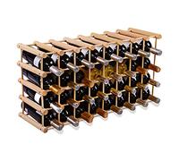 GIANTEX Botellero de 40 Botellas de Pino Macizo, Estilo Minimalista y Moderno,Color Natural,85 x 44 x 24 cm