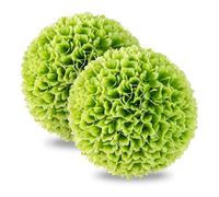 GIANTEX Juego de 2 Bolas de Boj Artificiales, Plantas Esféricas Falsas de 28 cm, Hojas Realistas, Bolas Decorativas para Colgar en Jardín, Patio, Boda (Verde)