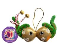 GIANTmicrobes - Adorno de felpa para testículos - Decora y ten una pelota con felpa humorística, adorable regalo divertido para amigos, familia, estudiantes de ciencias, educadores, urólogos, otros
