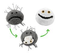 GIANTmicrobes - Peluche de cáncer que se transforma en células sanas: aprende sobre la salud y la enfermedad con este regalo educativo para pacientes, estudiantes, científicos, médicos y otros