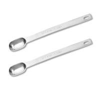 Giantree 1/2 cucharadita de cuchara medidora individual de acero inoxidable, 2,5 ml, cucharadita rectangular, cuchara medidora rectangular, mini cuchara de especias (2,5 ml)