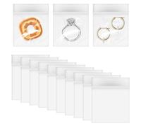 Giantree 200 bolsas de plástico con cremallera, mini bolsas de joyería de 2 mil, bolsas pequeñas transparentes resellables para píldoras para viajes, pequeñas empresas, almacenamiento de dulces (0.98