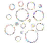 Giantree 32 pegatinas para ventanas de prisma para golpe de pájaros, pegatinas atrapasueños, decoraciones para ventanas de Halloween y Navidad, redondas, prismas, pegatinas para ventanas, pegatinas de
