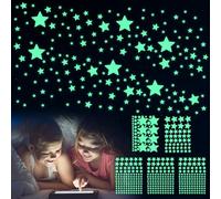 Giantree 469 calcomanías de pared con estrellas que brillan en la oscuridad para decoración de techo y pared, regalo para niños y niñas, perfecto para guardería, dormitorio, sala de estar