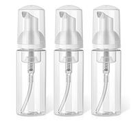 Giantree Dispensador de botellas de espuma de tamaño pequeño, rellenable, transparente, para jabón de manos, lavado facial, champú de pestañas, cuidado de la piel (60 ml/56.7 g)