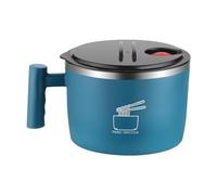 GiaoRosi Bol de Ramen de Estilo Japonés con Tapa Y Asa, 900 Ml, Utensilio de Cocina, Recipiente para El Almuerzo, Bol para Ensalada Y Sopa Udon para Senderismo, Azul, tal como se describe