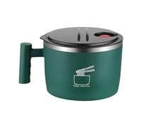 GiaoRosi Bol de Ramen de Estilo Japonés con Tapa Y Asa, 900 Ml, Utensilio de Cocina, Recipiente para El Almuerzo, Bol para Ensalada Y Sopa Udon para Senderismo, VERDE, tal como se describe