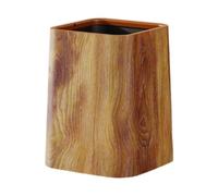 GiaoRosi Papelera de Madera Vintage con, Cesto para Papel, Cesta Versátil Y Resistente para Cocina Y Baño, Papelera para El Aseo de Invitados, L Without Cover, Individual
