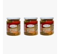 Giardiniera de verduras agridulce, antipasto italiano artesanal, vegano, sin gluten, sin lactosa, paquete de 3 x 280g