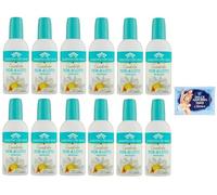 Giardino dei Sensi Profumo Fior di Loto, 12 unidades de perfume para mujer flor de loto 100 ml + 1 paquete de polvo de talco Felce Azzurra gratuito, bolsa de 100 g
